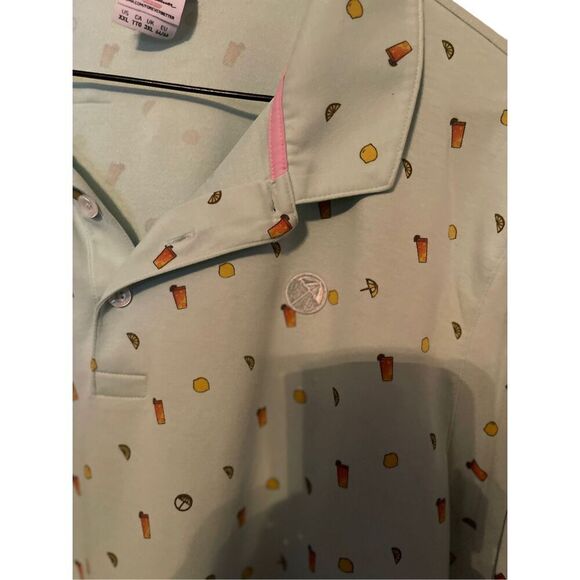 Arnold Palmer Puma Mens Green Lemonade Golf Polo Shirt Size XXL - Picture 9 of 15